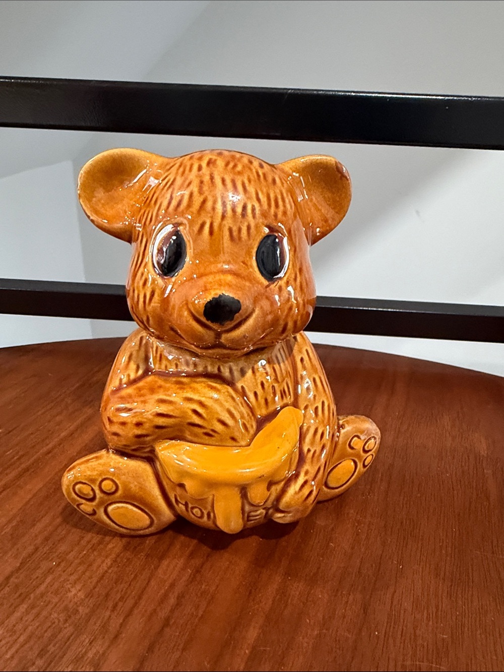 Vintage Ceramic Bear Honey Pot